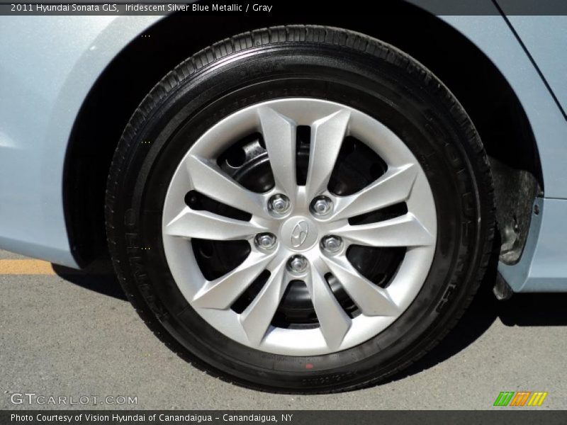 Iridescent Silver Blue Metallic / Gray 2011 Hyundai Sonata GLS