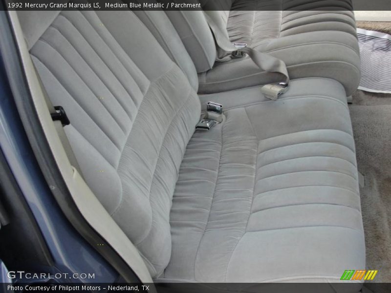 Medium Blue Metallic / Parchment 1992 Mercury Grand Marquis LS