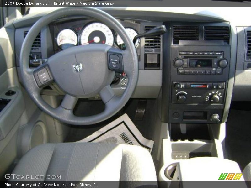 Bright White / Medium Slate Gray 2004 Dodge Durango ST