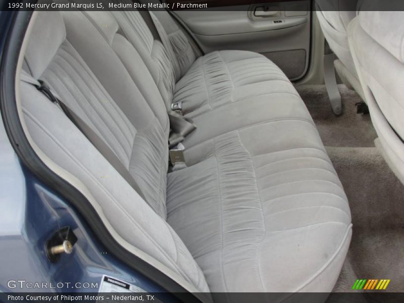 Medium Blue Metallic / Parchment 1992 Mercury Grand Marquis LS