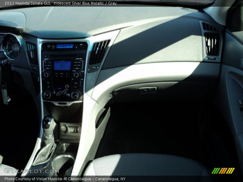 Iridescent Silver Blue Metallic / Gray 2011 Hyundai Sonata GLS