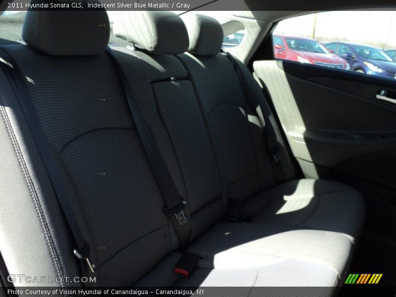 Iridescent Silver Blue Metallic / Gray 2011 Hyundai Sonata GLS