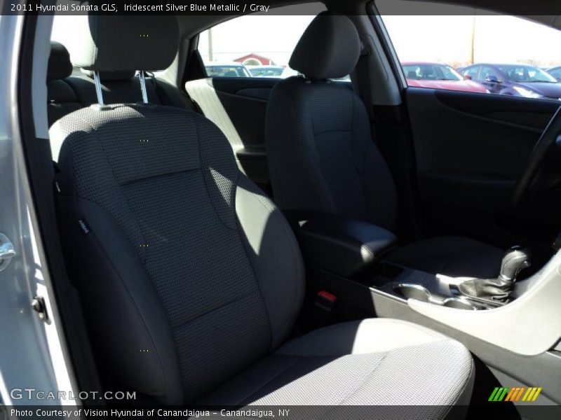 Iridescent Silver Blue Metallic / Gray 2011 Hyundai Sonata GLS