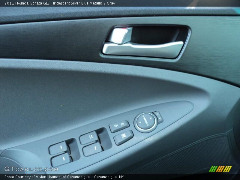 Iridescent Silver Blue Metallic / Gray 2011 Hyundai Sonata GLS