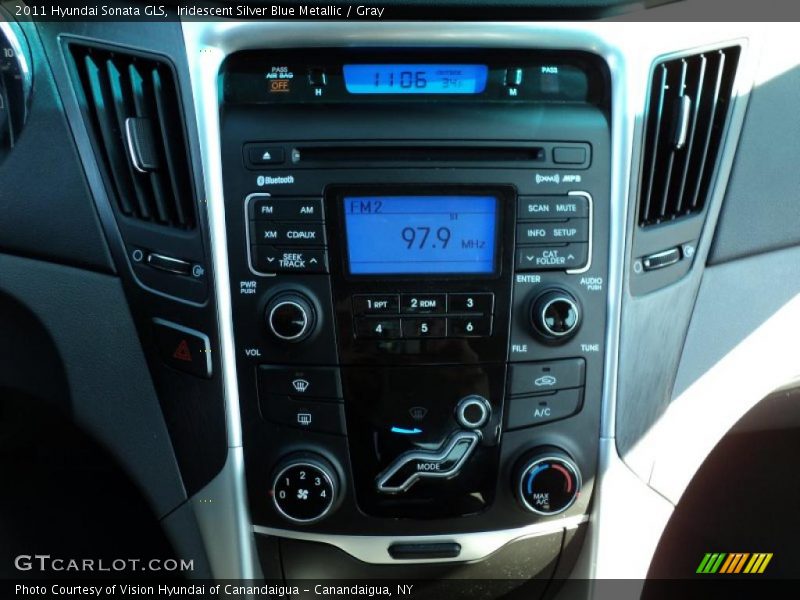 Iridescent Silver Blue Metallic / Gray 2011 Hyundai Sonata GLS