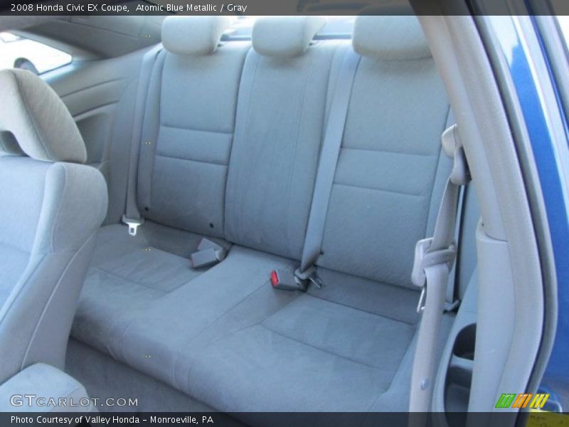 Atomic Blue Metallic / Gray 2008 Honda Civic EX Coupe