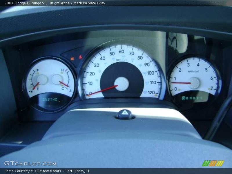Bright White / Medium Slate Gray 2004 Dodge Durango ST