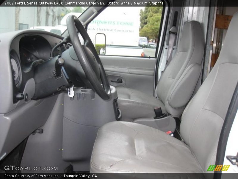  2002 E Series Cutaway E450 Commercial Cargo Van Medium Graphite Interior