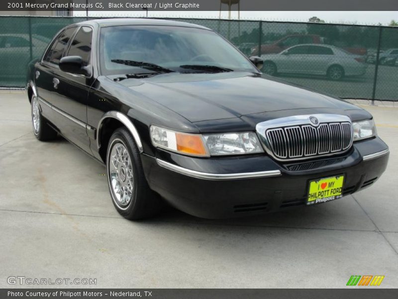 Black Clearcoat / Light Graphite 2001 Mercury Grand Marquis GS