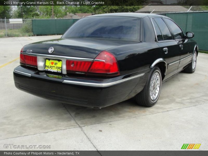 Black Clearcoat / Light Graphite 2001 Mercury Grand Marquis GS