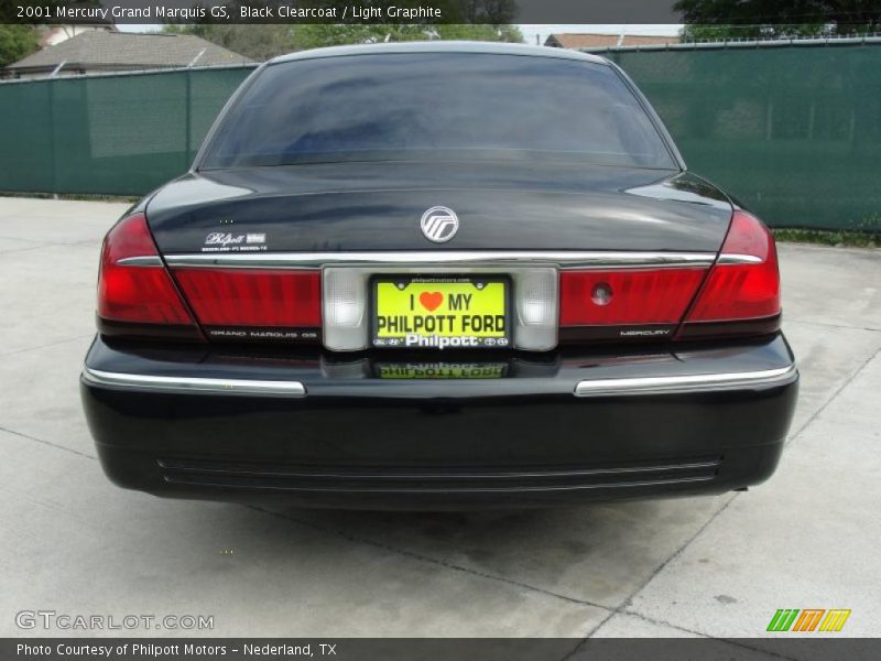 Black Clearcoat / Light Graphite 2001 Mercury Grand Marquis GS