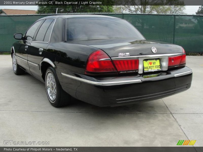 Black Clearcoat / Light Graphite 2001 Mercury Grand Marquis GS
