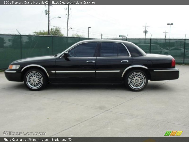 Black Clearcoat / Light Graphite 2001 Mercury Grand Marquis GS