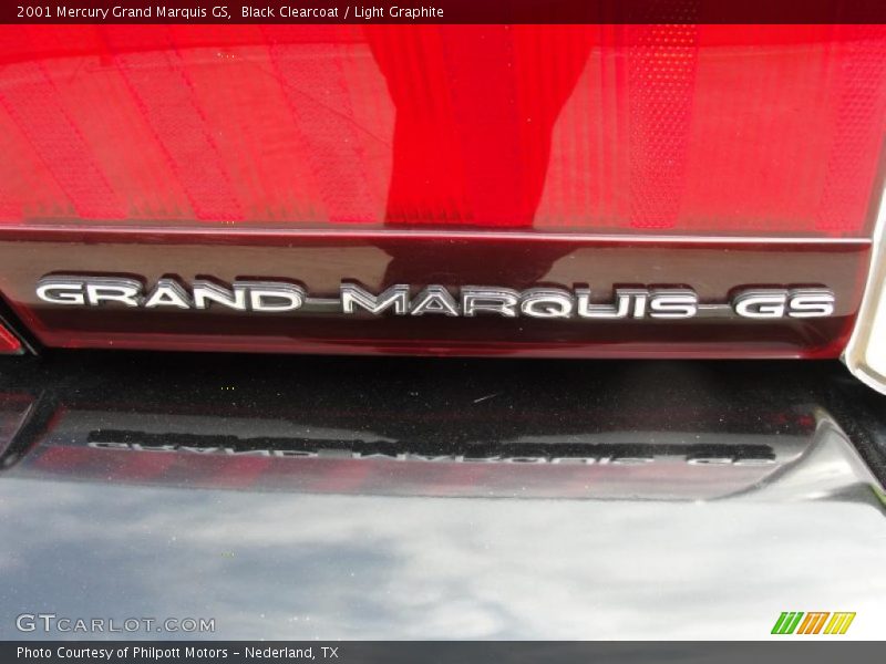 Black Clearcoat / Light Graphite 2001 Mercury Grand Marquis GS