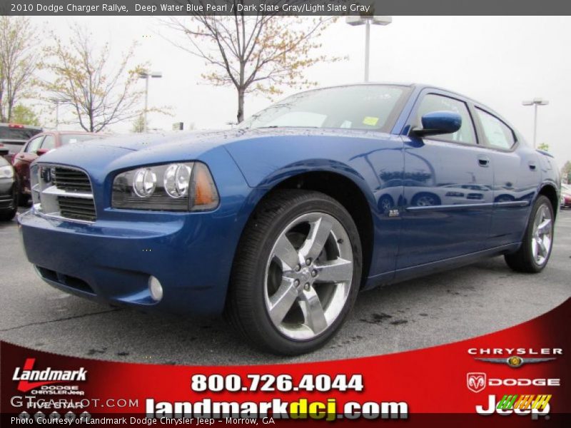 Deep Water Blue Pearl / Dark Slate Gray/Light Slate Gray 2010 Dodge Charger Rallye