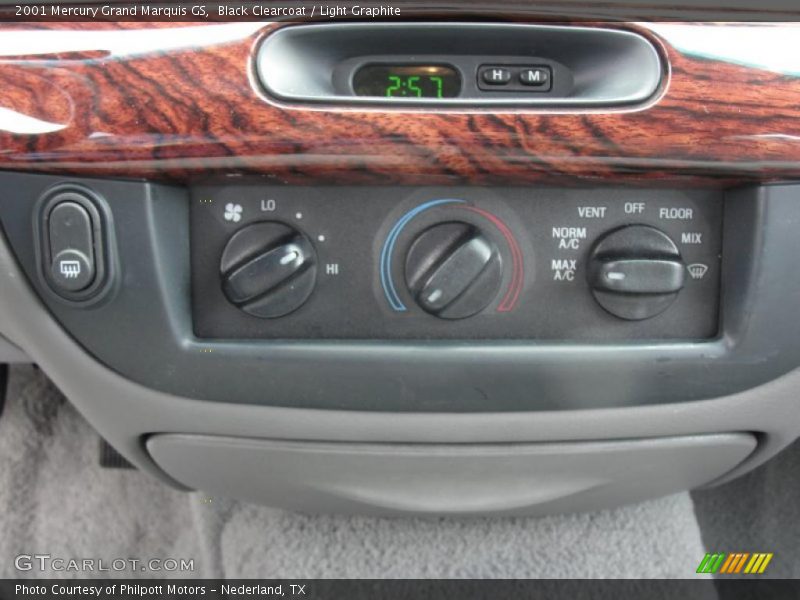 Black Clearcoat / Light Graphite 2001 Mercury Grand Marquis GS