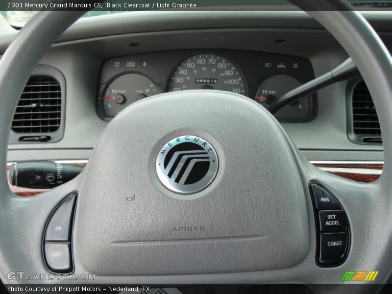 Black Clearcoat / Light Graphite 2001 Mercury Grand Marquis GS