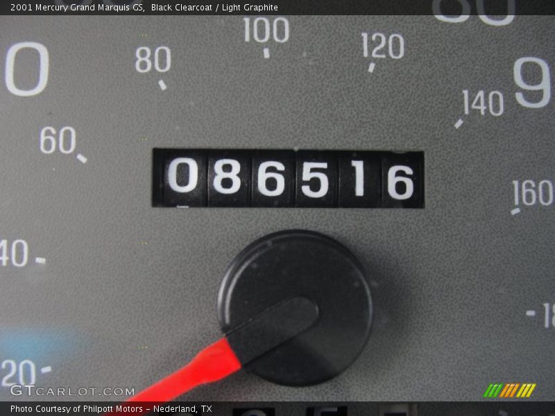 Black Clearcoat / Light Graphite 2001 Mercury Grand Marquis GS