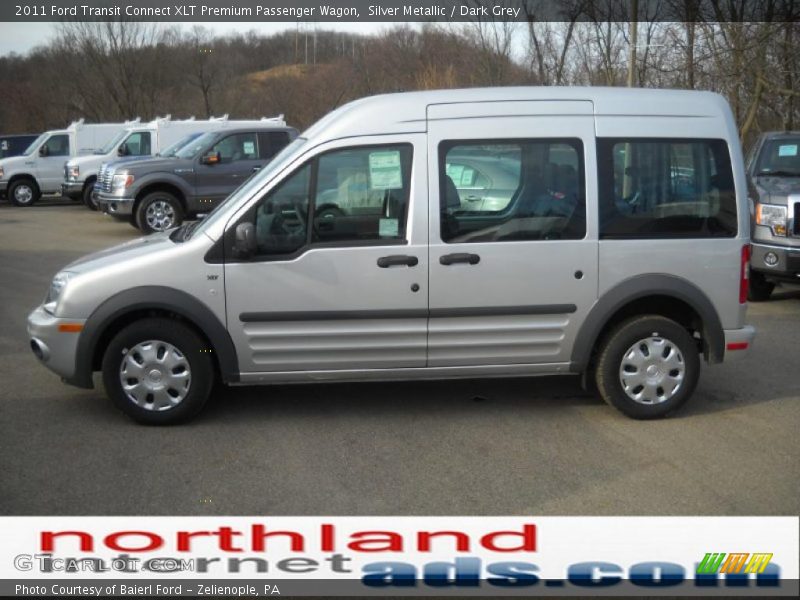 Silver Metallic / Dark Grey 2011 Ford Transit Connect XLT Premium Passenger Wagon