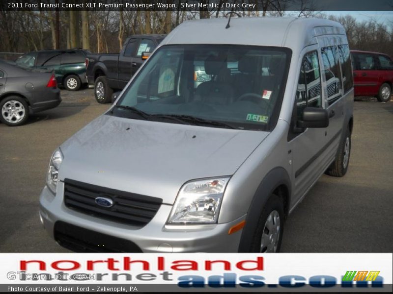 Silver Metallic / Dark Grey 2011 Ford Transit Connect XLT Premium Passenger Wagon