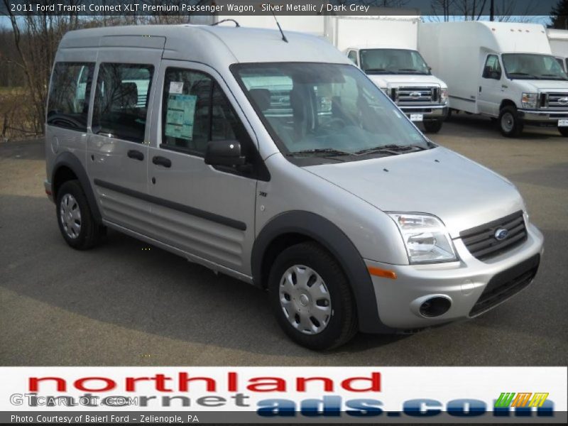 Silver Metallic / Dark Grey 2011 Ford Transit Connect XLT Premium Passenger Wagon