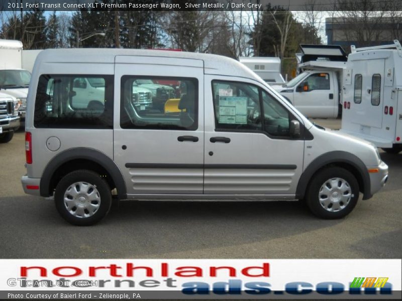 Silver Metallic / Dark Grey 2011 Ford Transit Connect XLT Premium Passenger Wagon
