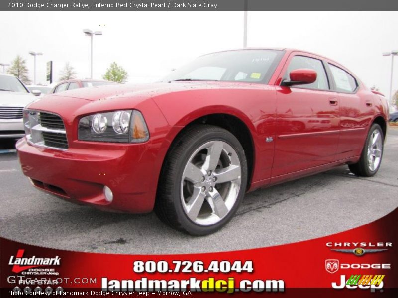 Inferno Red Crystal Pearl / Dark Slate Gray 2010 Dodge Charger Rallye