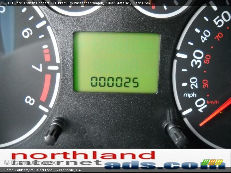 Silver Metallic / Dark Grey 2011 Ford Transit Connect XLT Premium Passenger Wagon