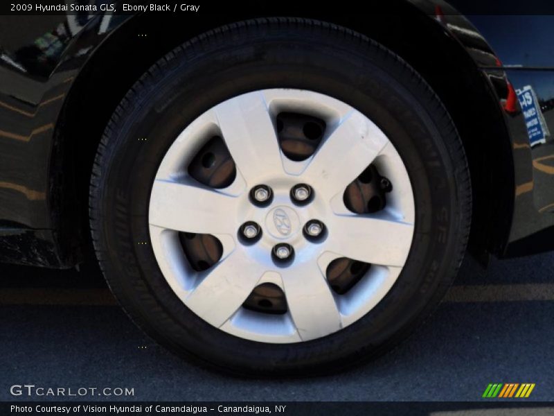 Ebony Black / Gray 2009 Hyundai Sonata GLS