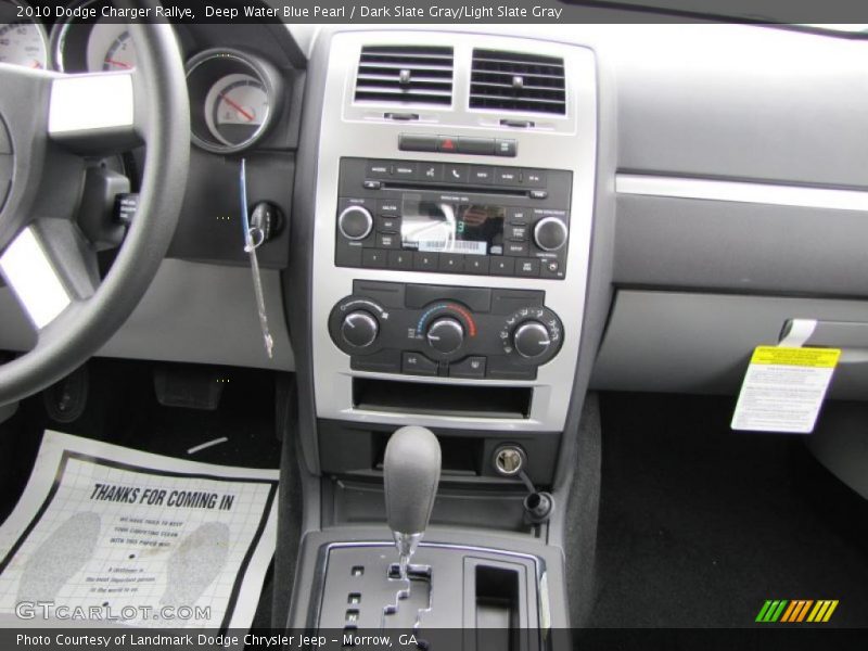 Deep Water Blue Pearl / Dark Slate Gray/Light Slate Gray 2010 Dodge Charger Rallye