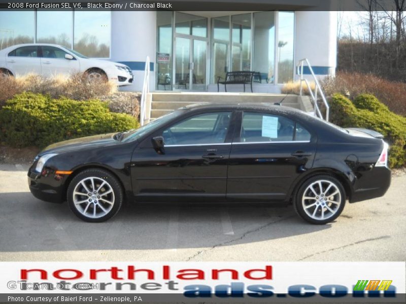 Black Ebony / Charcoal Black 2008 Ford Fusion SEL V6