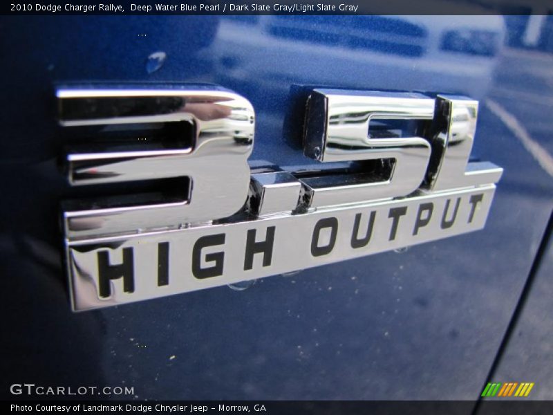 Deep Water Blue Pearl / Dark Slate Gray/Light Slate Gray 2010 Dodge Charger Rallye