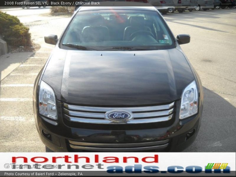 Black Ebony / Charcoal Black 2008 Ford Fusion SEL V6