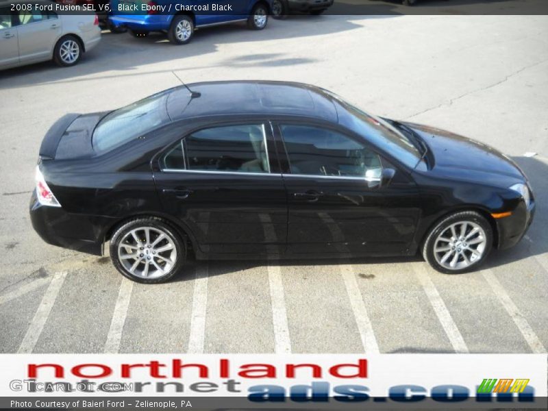 Black Ebony / Charcoal Black 2008 Ford Fusion SEL V6