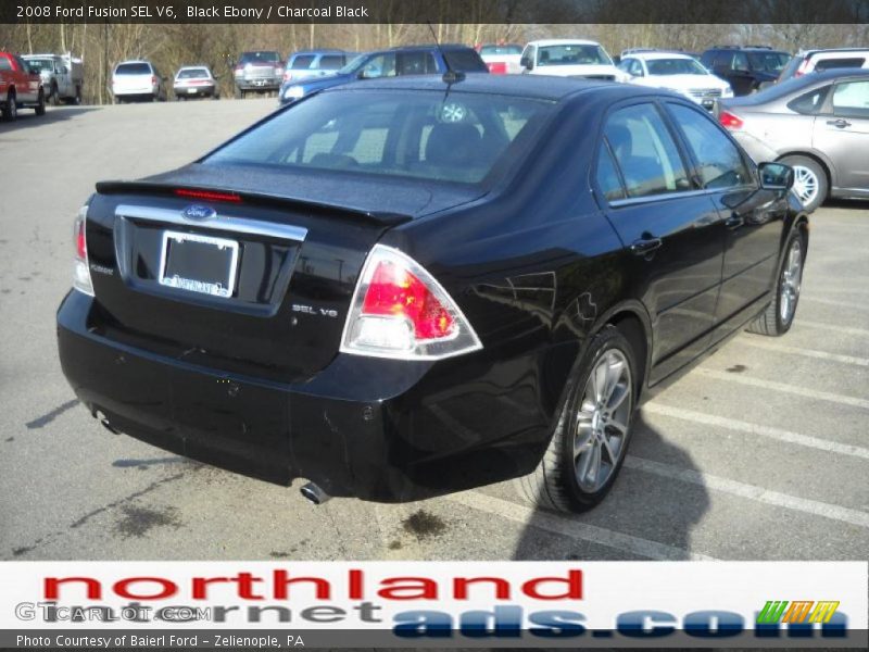 Black Ebony / Charcoal Black 2008 Ford Fusion SEL V6