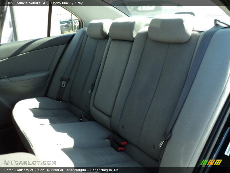Ebony Black / Gray 2009 Hyundai Sonata GLS