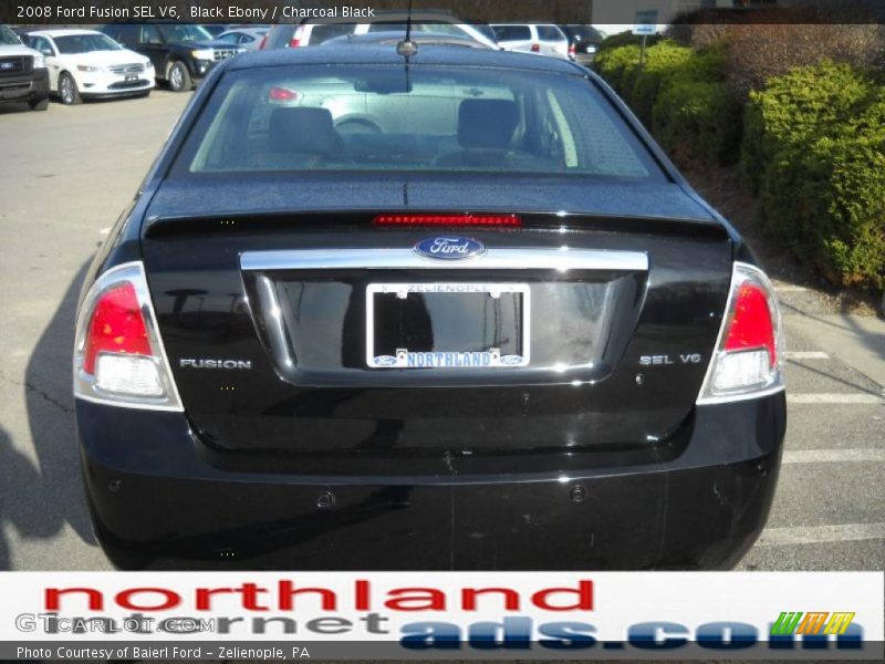 Black Ebony / Charcoal Black 2008 Ford Fusion SEL V6