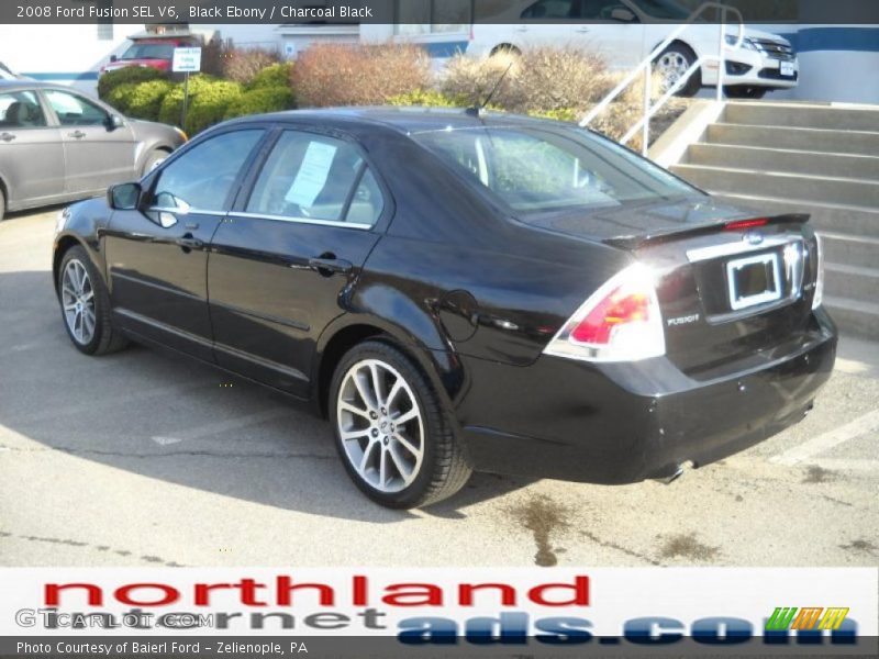Black Ebony / Charcoal Black 2008 Ford Fusion SEL V6