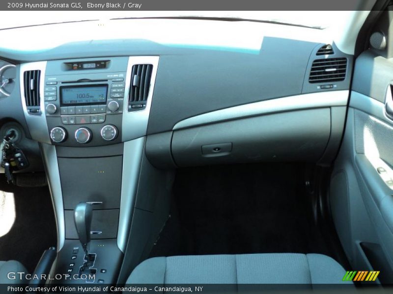 Ebony Black / Gray 2009 Hyundai Sonata GLS