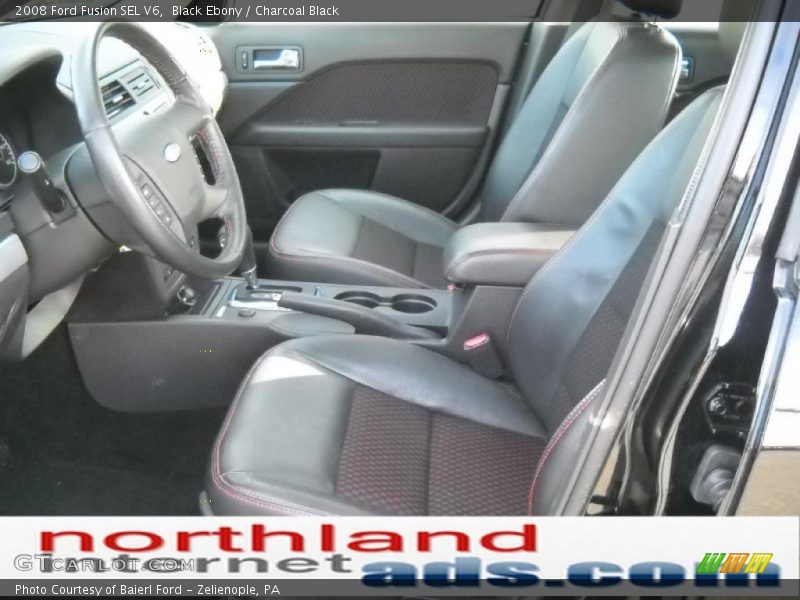 Black Ebony / Charcoal Black 2008 Ford Fusion SEL V6