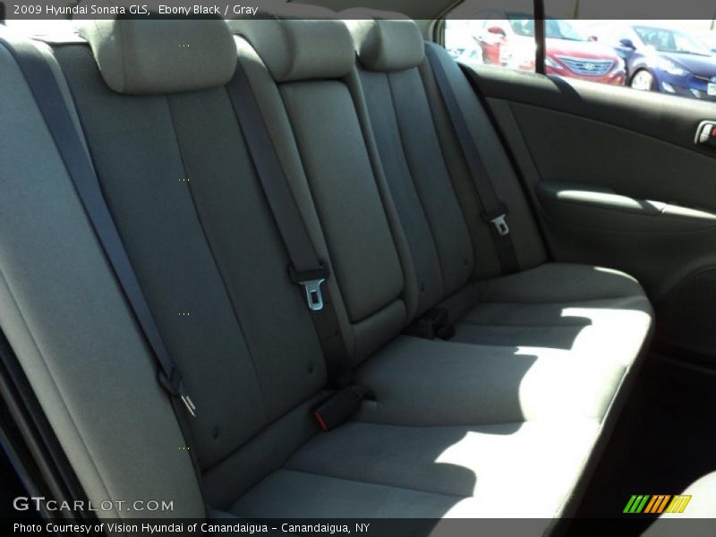 Ebony Black / Gray 2009 Hyundai Sonata GLS