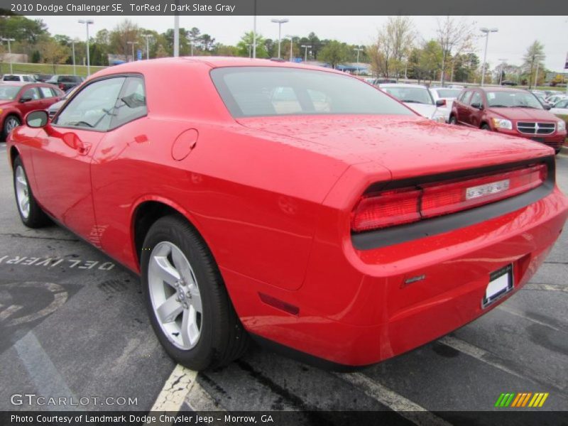 TorRed / Dark Slate Gray 2010 Dodge Challenger SE