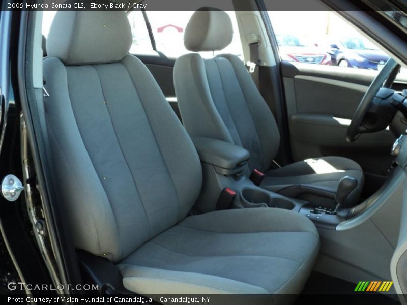 Ebony Black / Gray 2009 Hyundai Sonata GLS