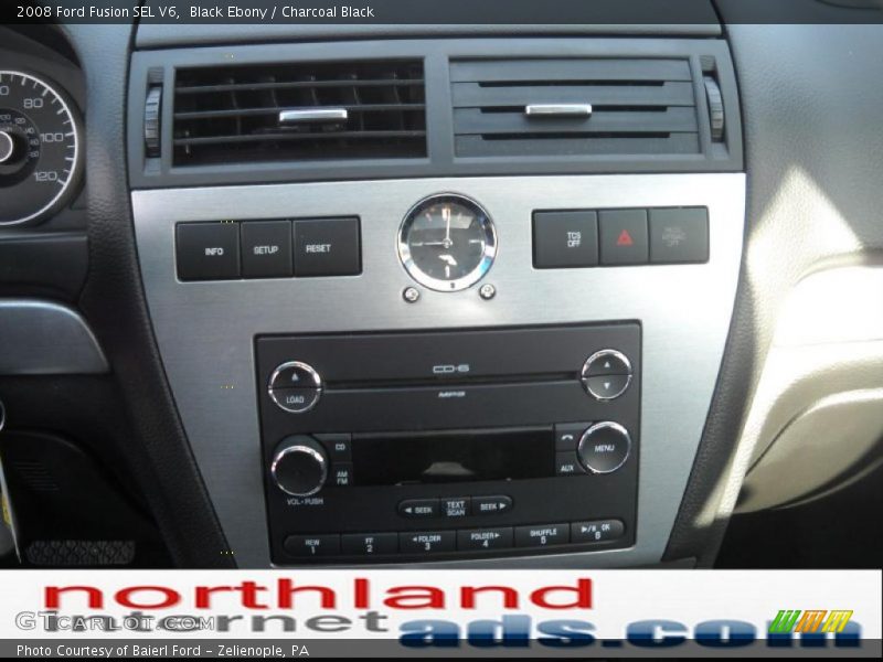 Black Ebony / Charcoal Black 2008 Ford Fusion SEL V6