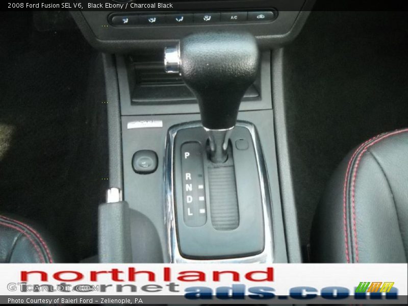 Black Ebony / Charcoal Black 2008 Ford Fusion SEL V6