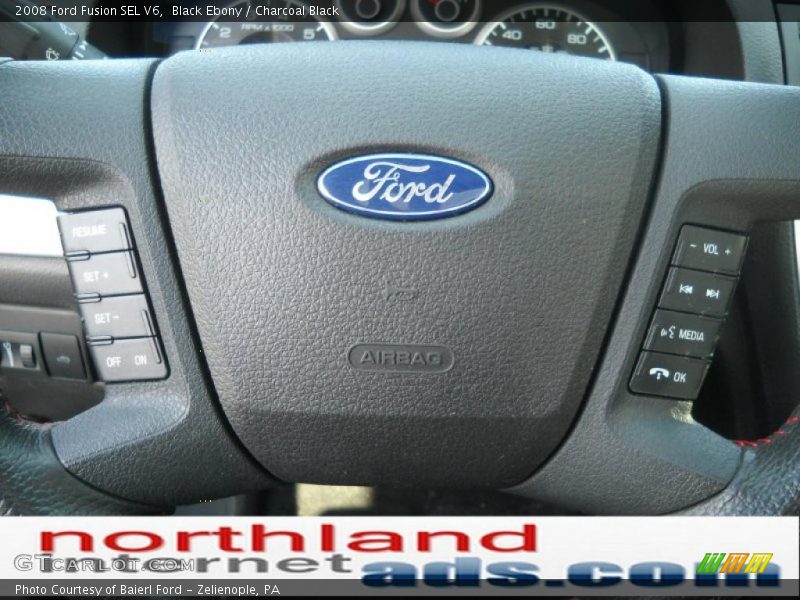 Black Ebony / Charcoal Black 2008 Ford Fusion SEL V6