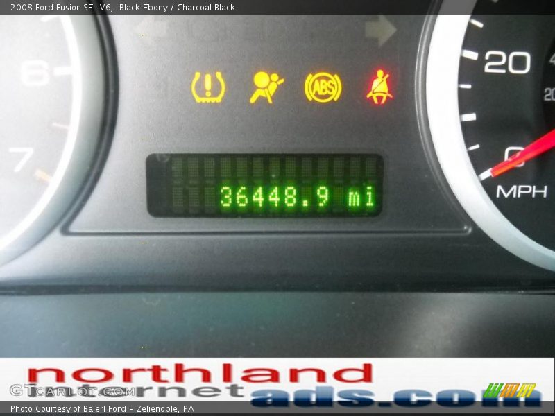 Black Ebony / Charcoal Black 2008 Ford Fusion SEL V6