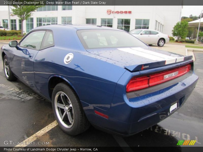 Deep Water Blue Pearl / Dark Slate Gray 2010 Dodge Challenger SE