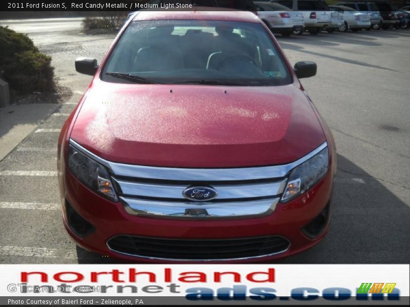 Red Candy Metallic / Medium Light Stone 2011 Ford Fusion S