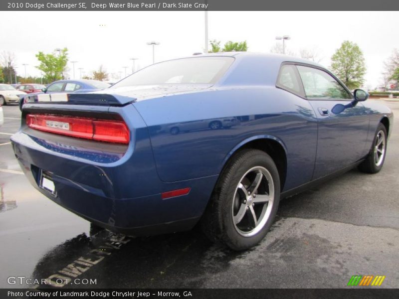 Deep Water Blue Pearl / Dark Slate Gray 2010 Dodge Challenger SE